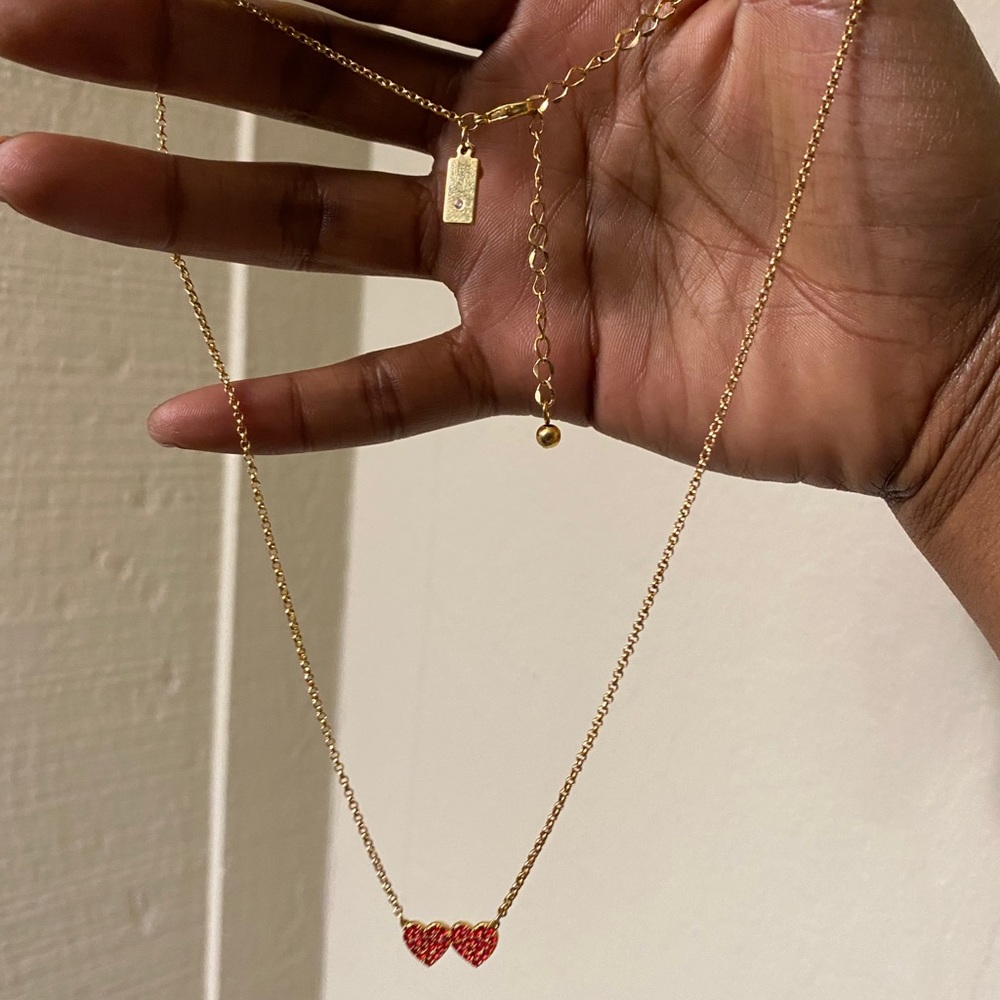Kate Spade Double Heart Necklace